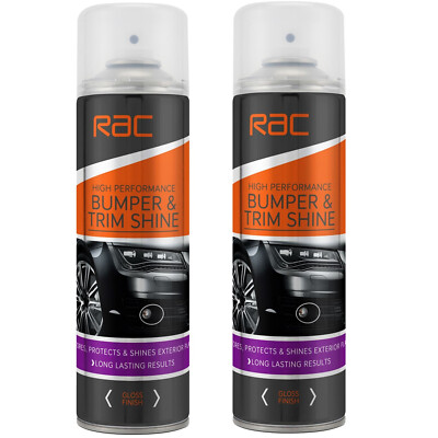 2 x RAC High Performance Bumper & Trim Glanz restauriert, schützt & glänzt 500ml