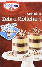 Dr.Oetker Chocolat Zèbre Rouleau, 5er Paquet (5 x 75 G