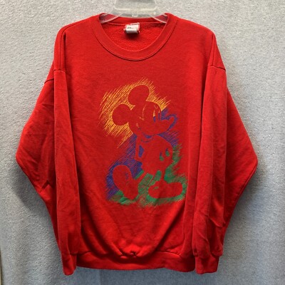 希少 XXXXL 90's Disney Mickey Mouse スウェット 90年代 90s アメリカ製 ディズニー ミッキーマウス トレーナー