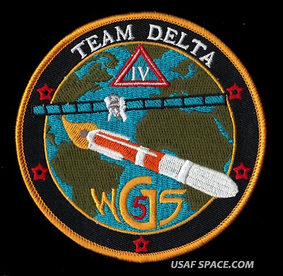 ORIGINAL WGS 5 - WIDEBAND GLOBAL SATCOM  - DELTA IV  USAF SATELLITE SPACE PATCH 