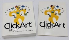 Br derbund ClickArt 65,000 5 CD's - Click Art Window 95- Vintage