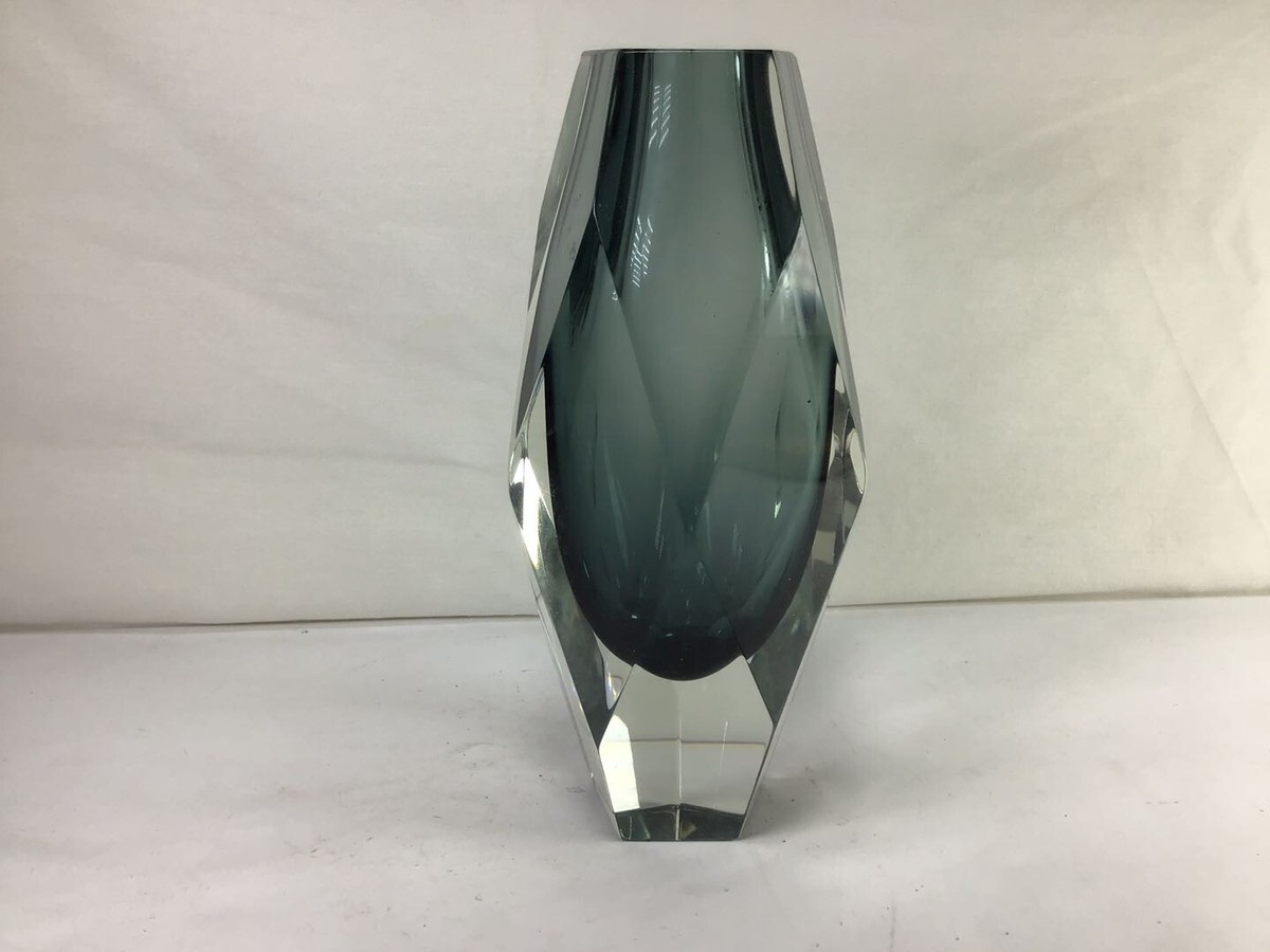Z59 Antique Italian Mid Century Elegant Classic 1970 Gray Murano