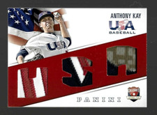2015 Anthony Kay Panini USA Baseball Rookie Triple Patch 26/35 - New York Mets