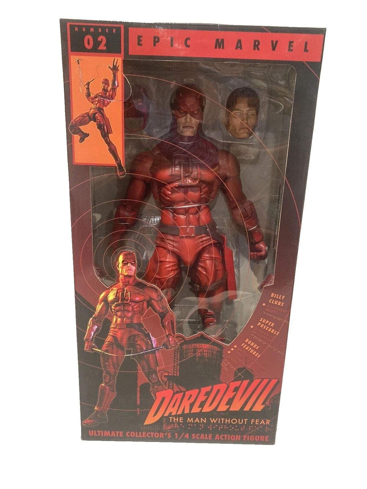 Figuras de acción NECA Daredevil y accesorios
