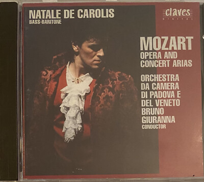 Natale de Carolis: Mozart Opera & Concert Arias - Giuranna (CD, Claves 1992)