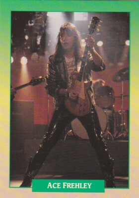 1991 BROCKUM ROCKCARDS SINGLE TRADING CARD #54 ACE FREHLEY