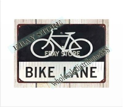 bicycle Bike Lane Road metal tin sign reproductions sale