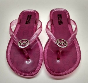 michael kors pink jelly sandals