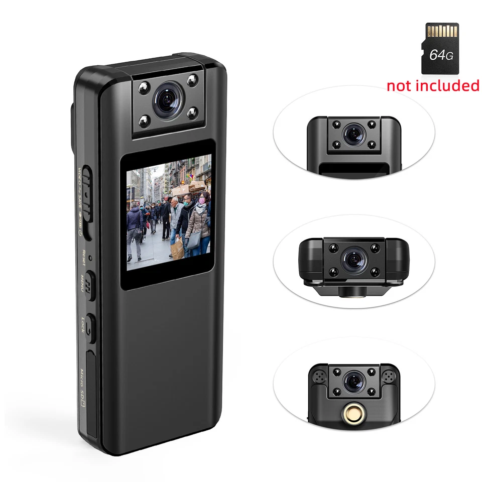 BOBLOV A22 Portable Body Worn Camera Small 1080P Recorders Fit For Walking Pets - Image 2 of 4