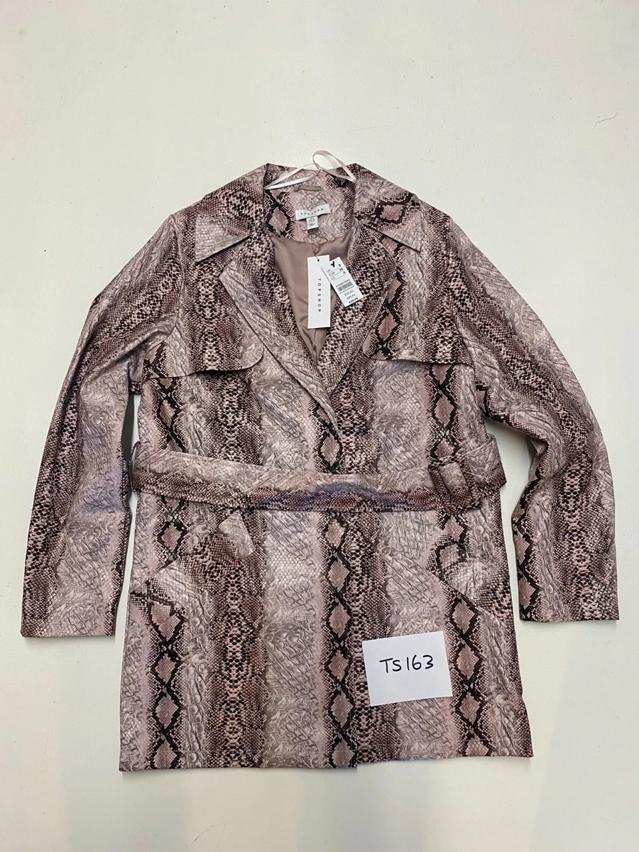 Topshop snakeskin jacket sale