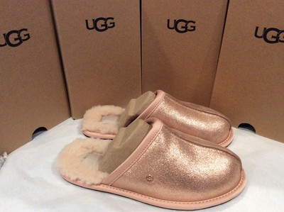 rose gold ugg slippers