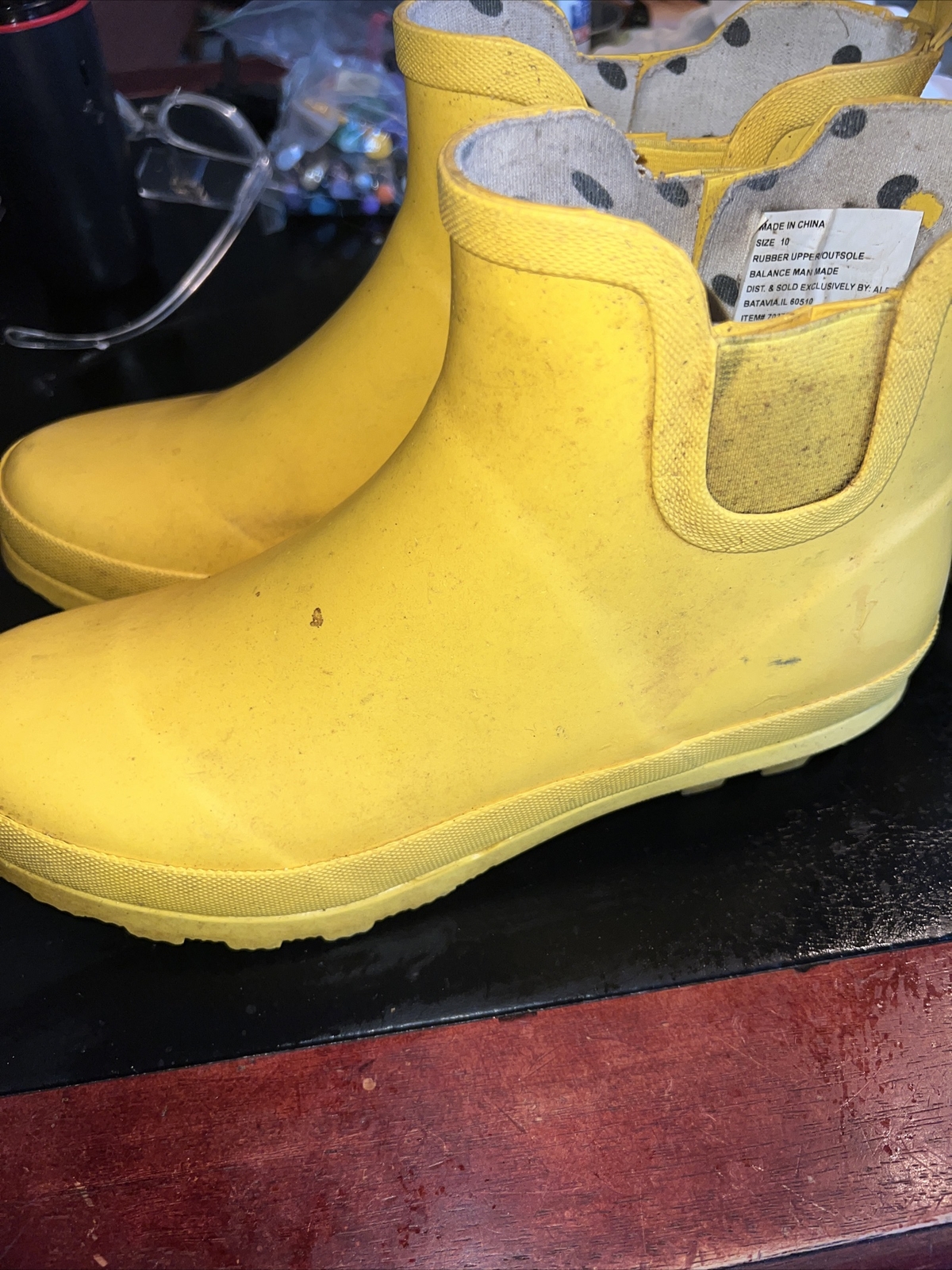 Gardenline Rubber Muck Garden/Rain Ankle Boots Yellow… Gem