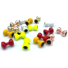 PAINTED LEAD EYES - Hareline Fly Tying Dumbbell Eyes Jig Fishing - 6 Colors NEW!