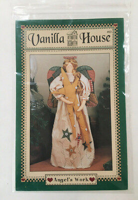 Angel's Work Pattern 20'' Angel by Barbara Brunson Vanilla House #63 UNCUT