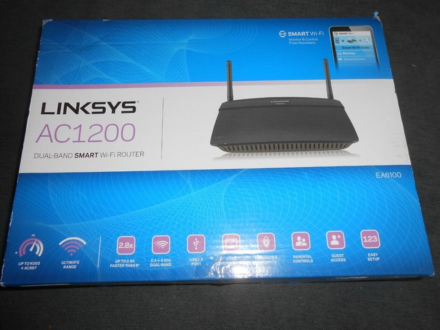 Linksys EA6100 Dual Band Wireless Ac1200 Smart WiFi Router for sale