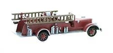 HO Scale Fire Truck 1930-1940 era Detailed and Built up 1/87 vehicle style 2
