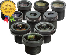 M12 Lens Set Lens for Raspberry Pi Camera 1/4" and Arduino Telephoto Macro Wide