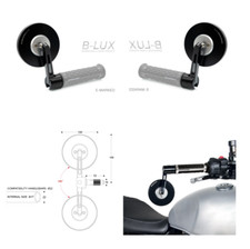 SKIN-S Specchi Retrovisori Da Manopole Yamaha TT R 110E TT R 125 TY-E TZR 50