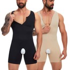 Men Shapewear Compression Bodysuit Full Body Shaper Slimming Fajas Para Hombres