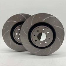 BREMBO Dimpled & Grooved Rear Brake Discs for VW Golf MK7 GTI - 300mm