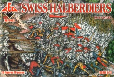 Red Box RB72062 - 1:72 Swiss halberdiers, 16th century - Neu