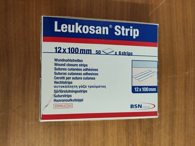 Leukosan Strip Wundnahtstreifen 12 x 100 mm, 50 x 6 Strips 4042809287325