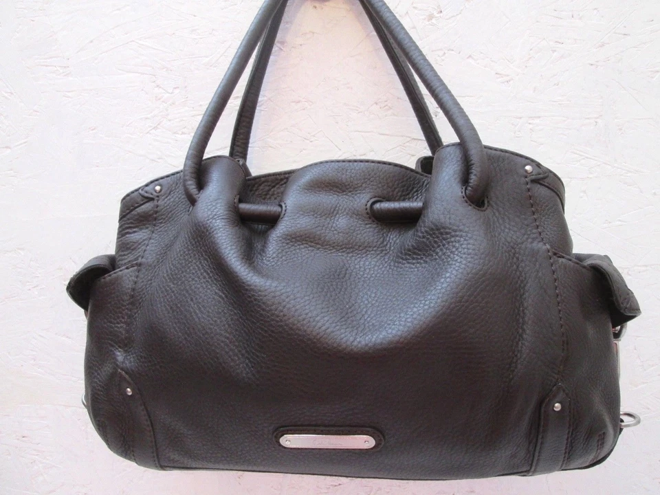 " Cole Haan " cuir magnifique sac à main bag - Photo 1/4