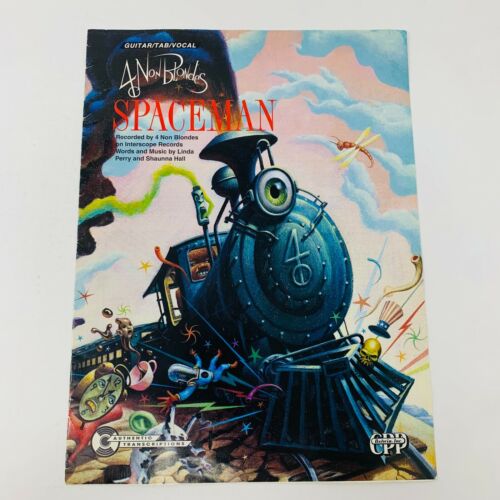 4 Non Blondes Spaceman Sheet Music CPP Belwin Guitar Tab Vocal Linda Perry 1990 - Picture 1 of 8