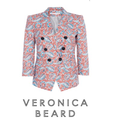 veronica beard floral blazer