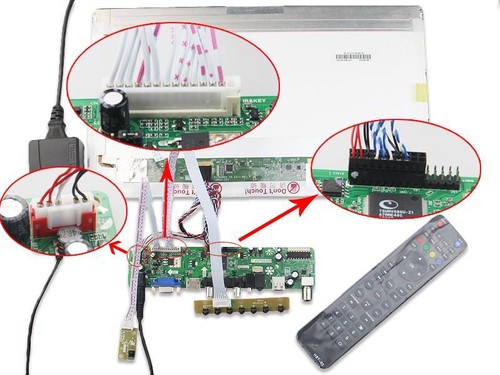 TV HDMI VGA AV USB LCD LED Płyta sterująca do 1366X768 M185BGE-L10 M185BGE-L21 - Zdjęcie 2 z 6
