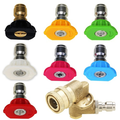 #ad #ad Pressure Washer Kit 7 Power Washer Nozzle Tips Quick Connecting Pivoting Co... $27.07