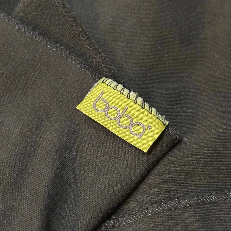 Boba Classic Baby Wrap Carrier Black Stretch Cotton Sling One Size Babywearing - Image 2 of 4