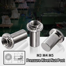 M3 M4 M5 Pressure Rivet Nut Post Stainless Steel Waterproof Nut Threaded Nut