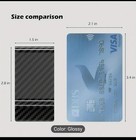 Money Clip Carbon Fiber With Ingaraved Cherry  Wood — photo 3