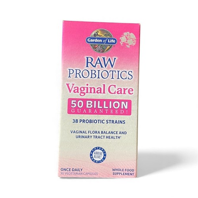 #ad Garden of Life RAW Probiotics Vaginal Care 50B 30 Veg Caps Exp 8 26 New $21.99