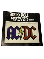 vintage ROCK ROLL FOREVER decals stickers AC DC