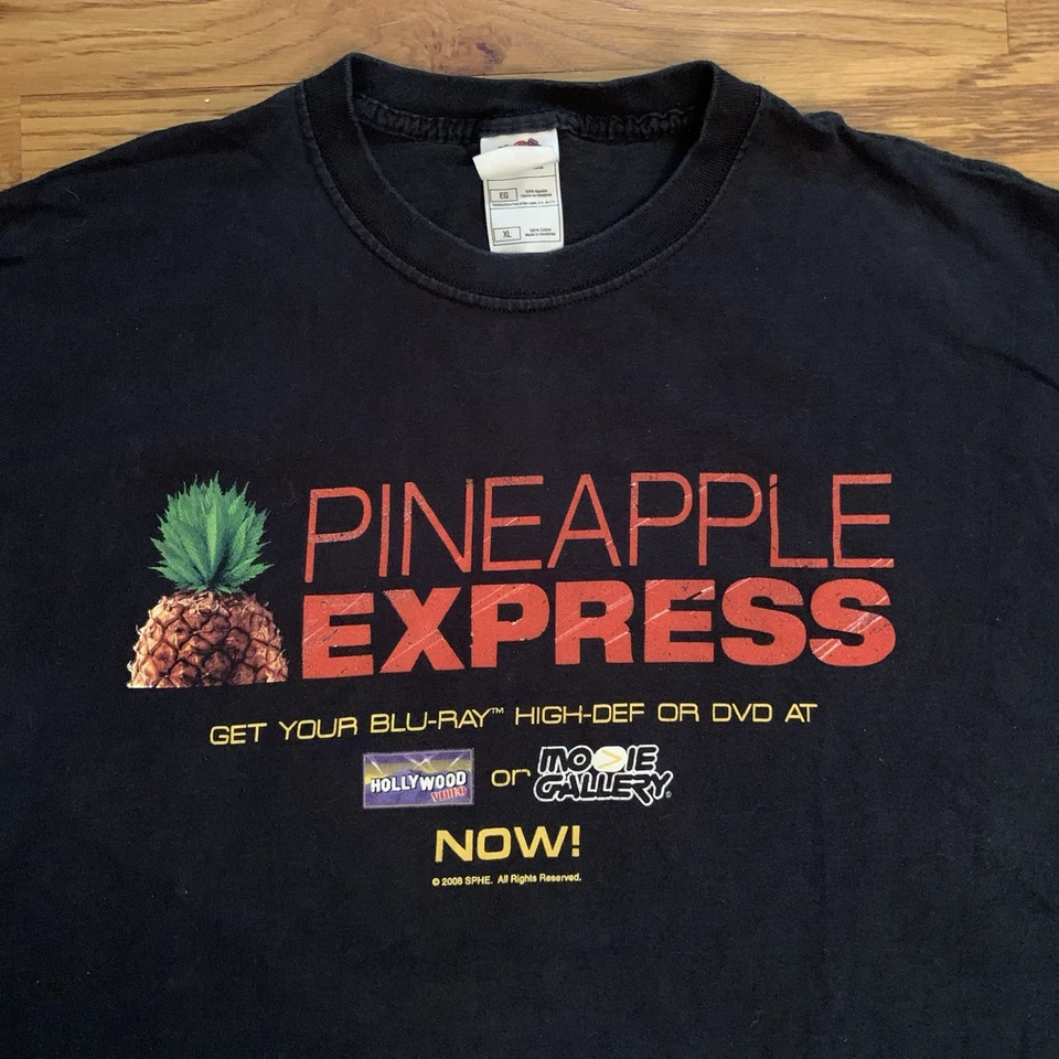 Camiseta De Colección Pineapple Express Galería de Películas Promoción Película Logo Malezas Comedia Camiseta XL Foto 3 de 4