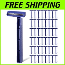 Stainless Steel Twin Blade Razors for Men, 600 Count