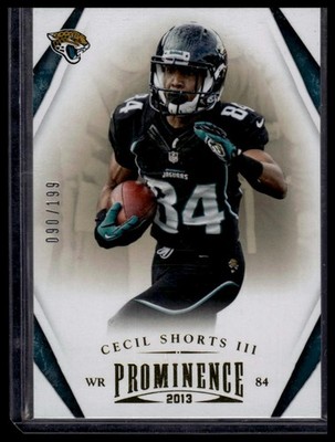 2013 Panini Prominence #46 Cecil Shorts III Gold #/199