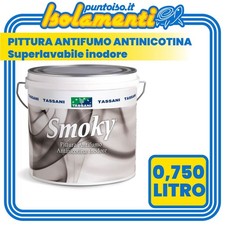 Pittura "Smoky" Tassani Superlavabile Antifumo Antinicotina Inodore LT. 0,750