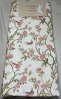 LAURA ASHLEY KITCHEN TOWELS (2) EGLANTINE DE NIL PINK FLORAL BIRDS COTTON  NIP