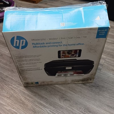 NEW HP OfficeJet 5252 All-in-One Inkjet Wireless Printer Scanner Fax ink jet