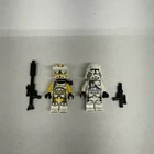 lego star wars Commaner Bly, Bacara, and 3 galactic marine minifigures