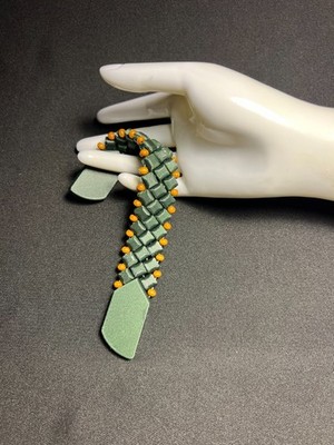 Fidget Dark Green chotki/Plastic/antistress, handmade, 3D printed 21cm/31gram