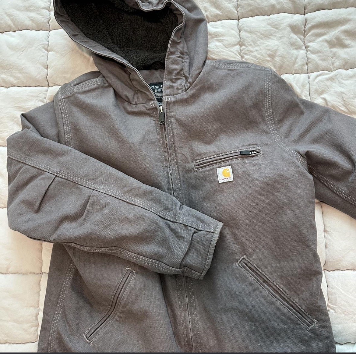 Cahartt Sherpa Jacket Men's Small Grey