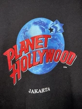 VINTAGE 1990's PLANET HOLLYWOOD  JAKARTA INDONESIA SINGLE STITCH SHIRT XL