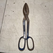 Blue Bird 12 3/4" Sheet Metal Shears #012. FORGED. Made In USA