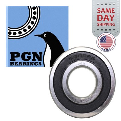(50) 6306-2RS Premium Rubber Seal Ball Bearing C3 EMQ, 30x72x19, 6306 2RS 6306rs