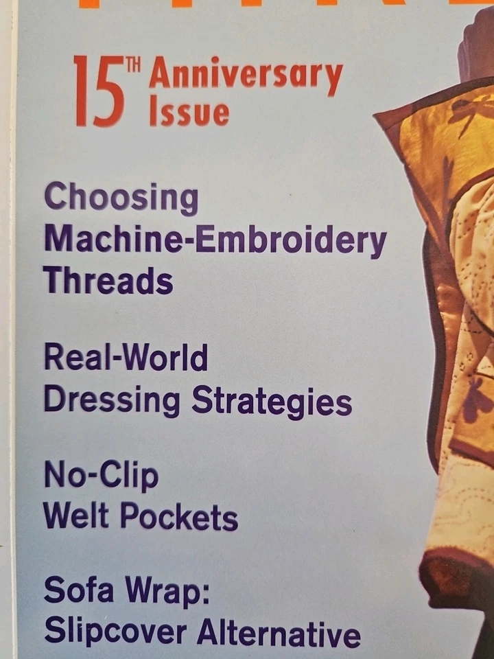 Nov 2000 THREADS Magazine #91 Sewing Techniques & Embroidery Instruction SASHIKO - Image 2 of 4