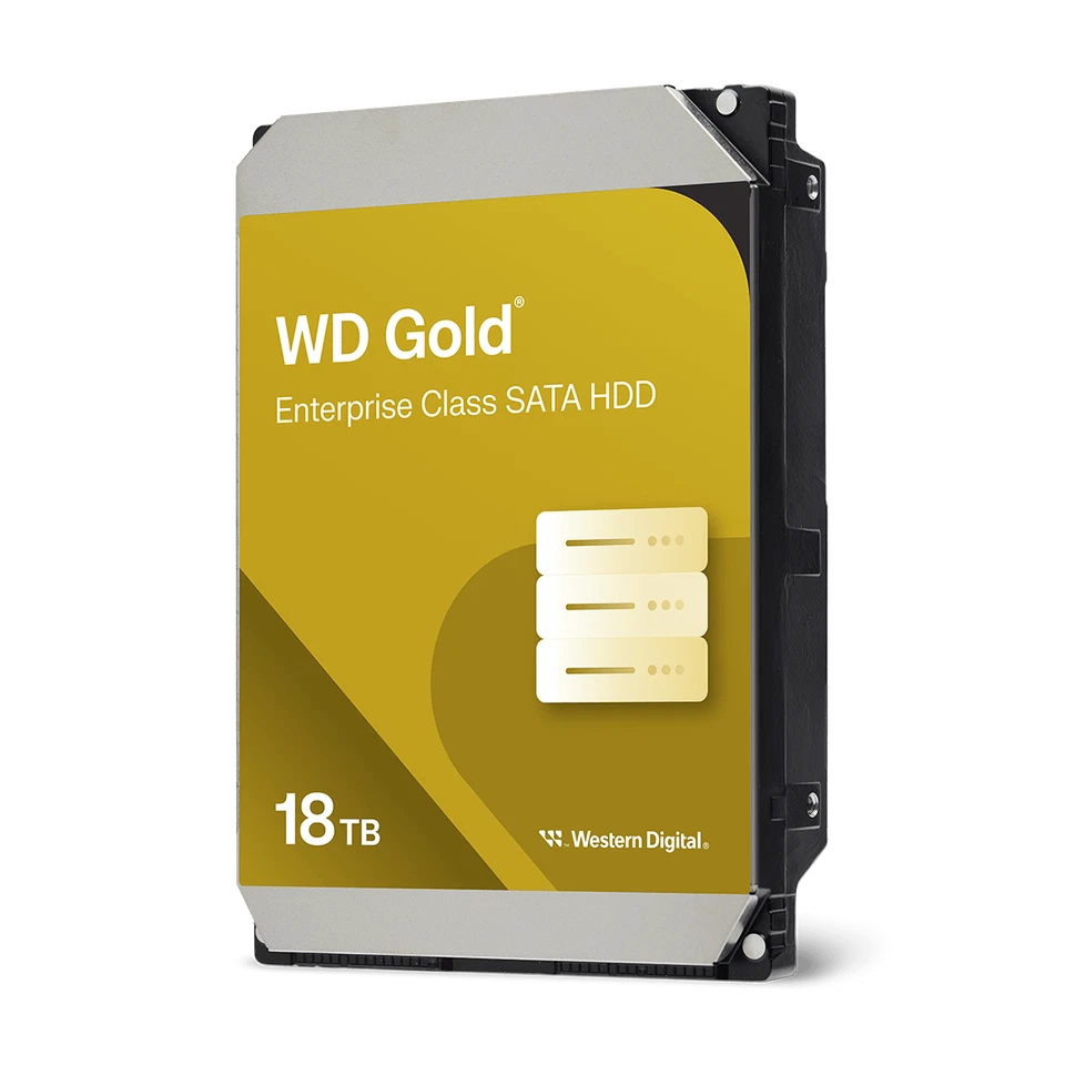 Disco rígido interno WD 18TB WD Gold Enterprise Class SATA HDD - WD181KRYZ